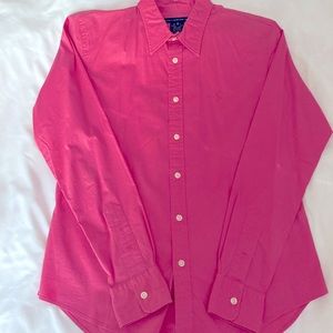 Ralph Lauren Salmon Pink Button Down, Sz M Slim